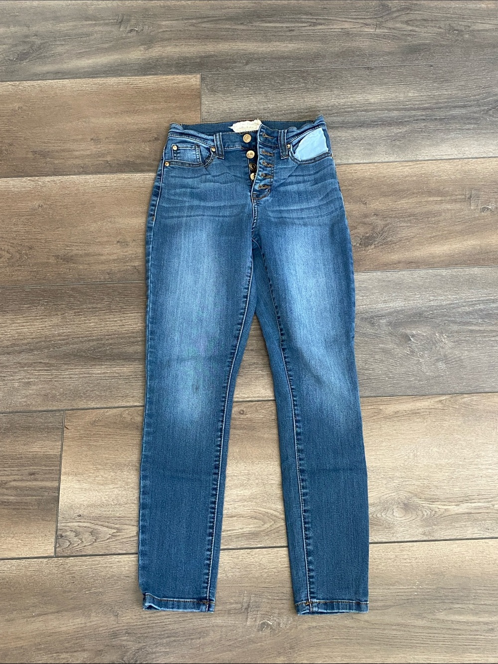 Altar'd State High-Rise Medium Blue Skinny Jeans